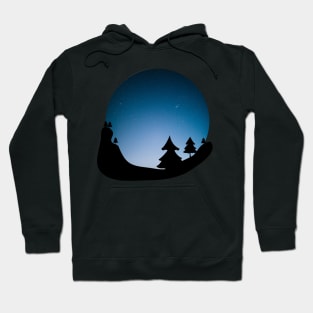 Stargazing - blue sky Hoodie